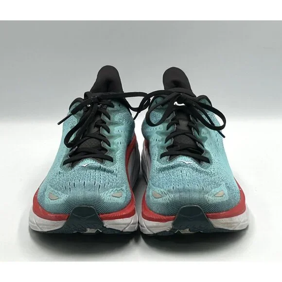 Hoka One One Men's Teal Aquarelle Clifton 8 Running Athletic Shoes Sz 11.5D 3021 - Picture 8 of 16